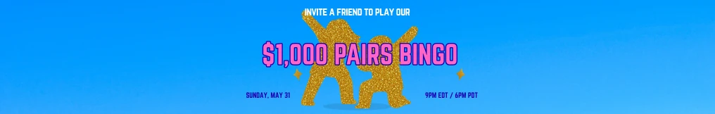 $1,000 Pairs Bingo