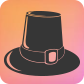 The Thanksgiving Pilgrim's Hat dauber icons