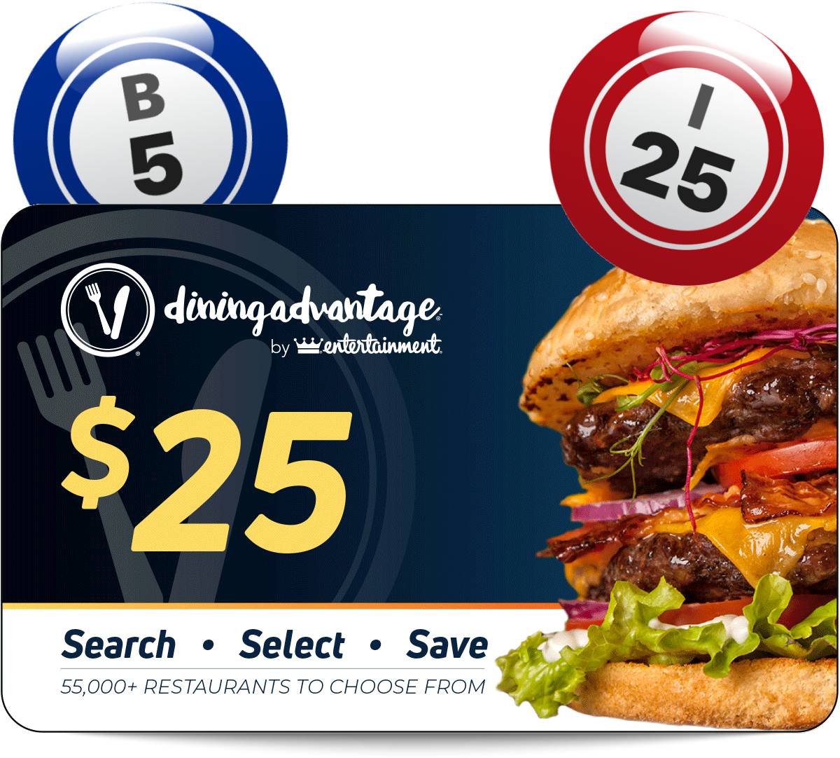 $25 Dining Advantage promotional voucher